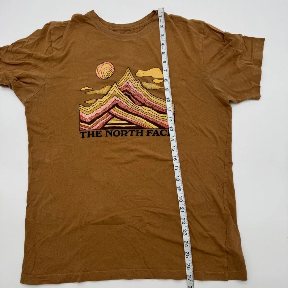 The North Face Mens Brown Mountain Graphic Short Sleeve T-Shirt Size M